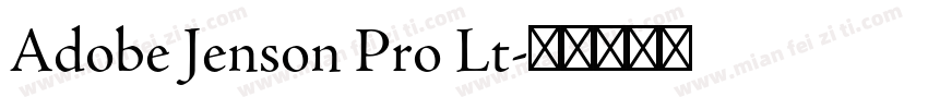 Adobe Jenson Pro Lt字体转换